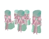 Guest Chairs pink n mint