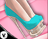 (V) heels shoes blue/09