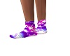 purple stars socks
