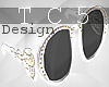 White 70s sunglasses