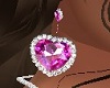 Pink Heart Earrings (F)