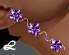 Purple Flowers Earr.