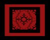 black n red elegant rug