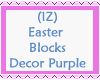 Easter Block Decor Purp