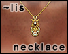 Necklace: Tears in gold