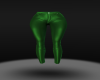 Green leather pant