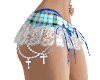 Blue Plaid Cross Skirt