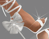Bow White Heels