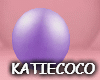 Purple ball floating
