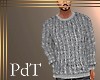 PdT Gray Ribknit Sweater
