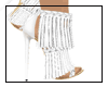 Fringe heels-white