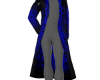 Blue Crackled Overcoat