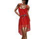 ! Elegant red silk dress