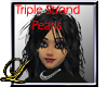 ~L~Triple Strand Pearls