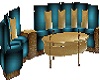 Blue & Gold Sofa