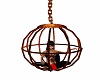 Golden Hanging Ball Cage