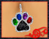 Rainbow Paw Belly Ring