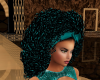 BT Disco Afro W Teal Bow