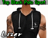 Top Black Polo Sport