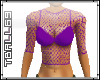 Purple Fishnet Top