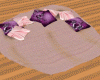 Mat with pillow purple