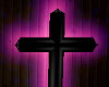 Black Cross Flame Purple