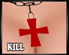 Grunge Cross Red