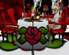 Tea Rose Candlelit Table