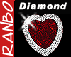*R* Diamond/Ruby Heart N