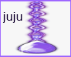 Purple teardrop chain