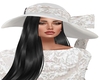 white and lace 1920s hat