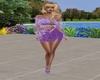 Lilac Glitter Skirt fit