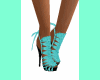 {P}turquoise shoes