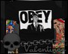 [V] Black Obey Tee.