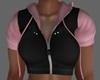Pink/black hoodie