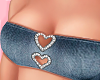 {L} Top Heart Jeans