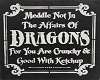 GOTHIC DRAGON SIGN