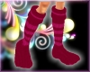 Bed Socks [pink stripes]