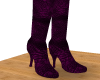 ~R~ Purple Leather Boots
