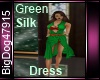 [BD] Green Silk Dress