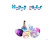 Easter eggs with poses