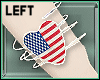 USA Heart Bracelet