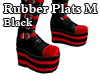 Rubber Plats M black