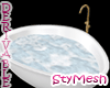 Egg Tub Gold Faucet