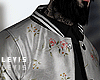 ♛Gray Flowery Jacket