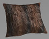Brown Fur Pillow