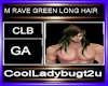 M RAVE GREEN LONG HAIR