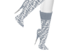 FEN Sweater Heels Gray