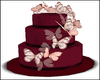 Burgundy Butterfly Cake