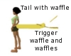 Tail with waffle